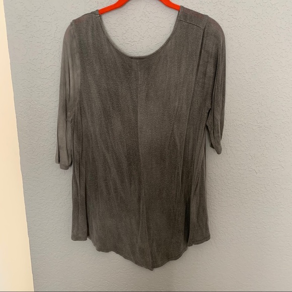 Rue 21 Grey Long Sleeve Shirt L - Picture 3 of 4